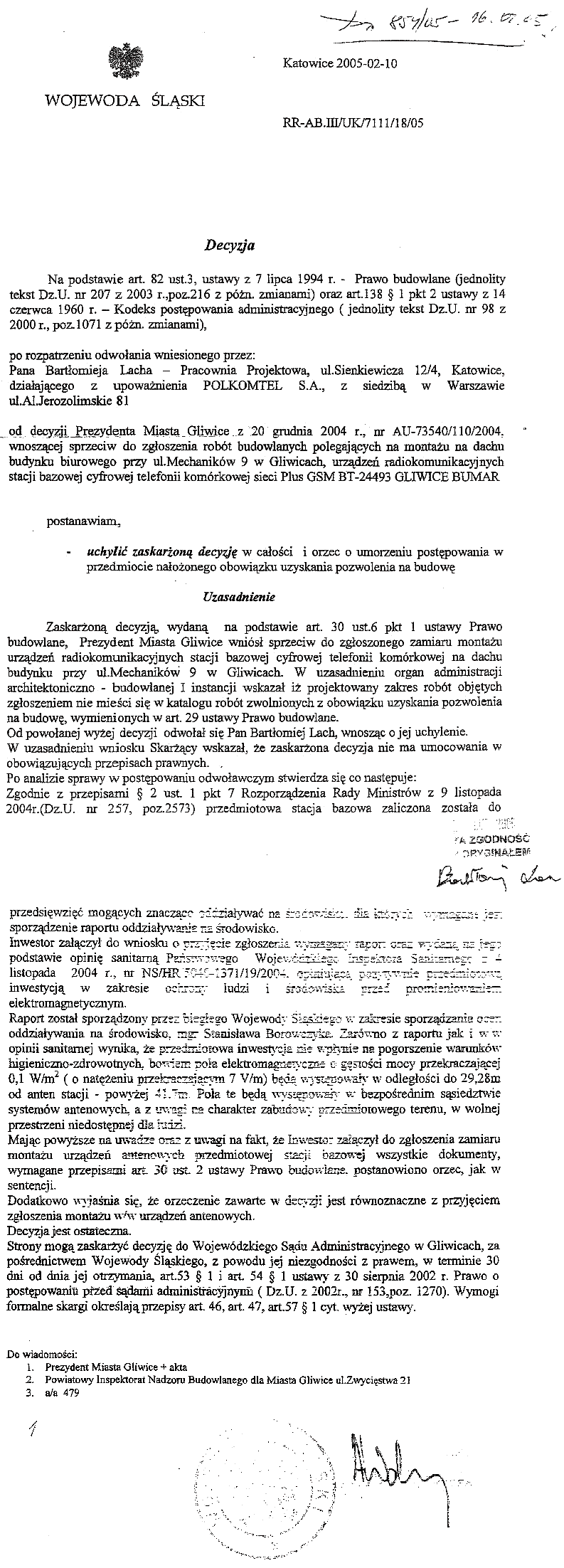 uchyli zaskaron decyzj