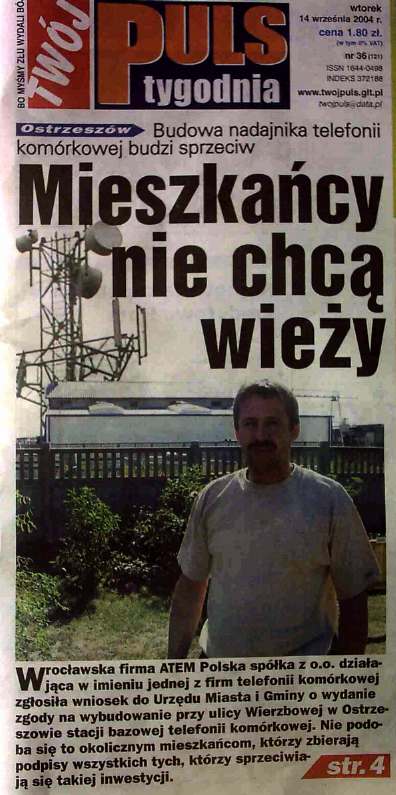 mieszka�cy nie chc� wie�y