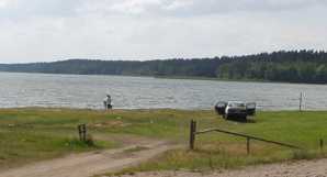 Forellenfang im Fluß